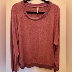 Aeropostle Warm Mauve Long Sleeve Top Size M